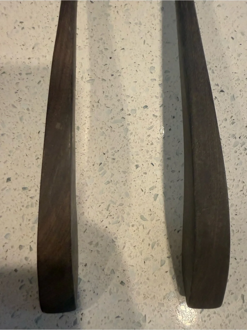 Vintage Mexican Sterling Silver 925 & Wood Salad Serving Set 11” Eagle Mark